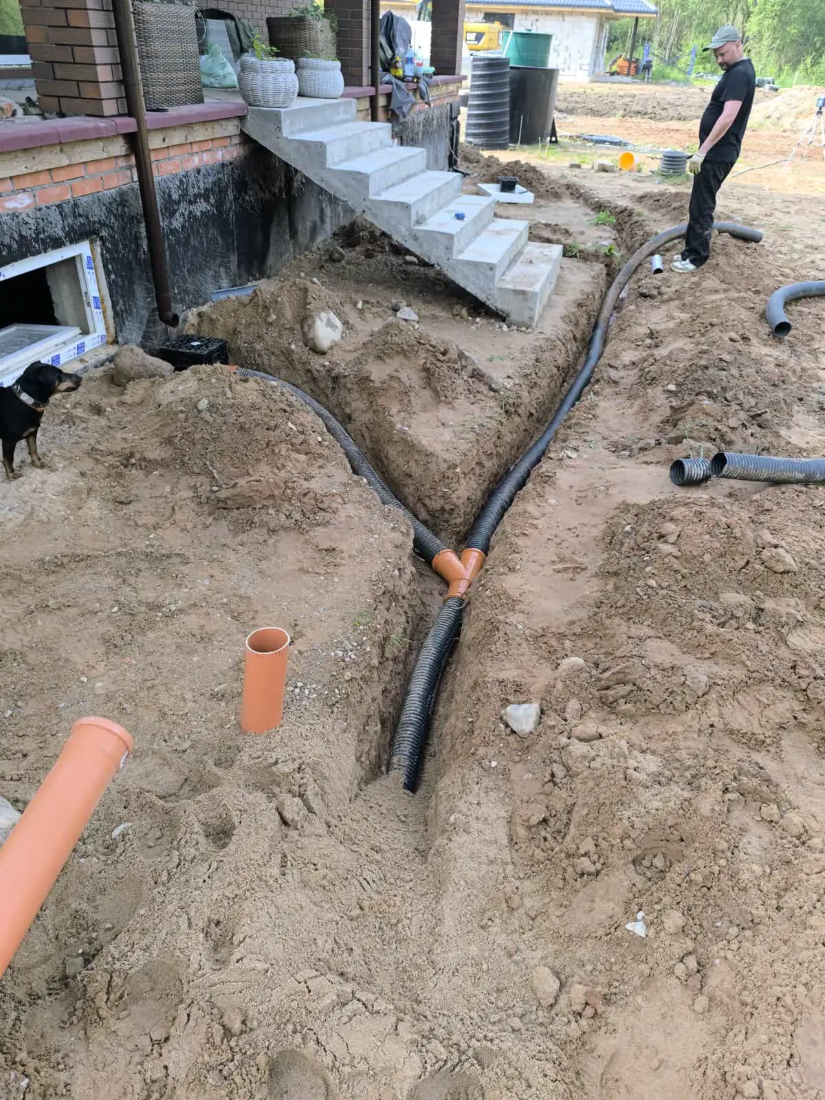 Богданово: укладка линий дренажа и ливневки — фото 3