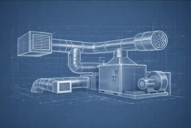 Система вентиляции для складского комплекса