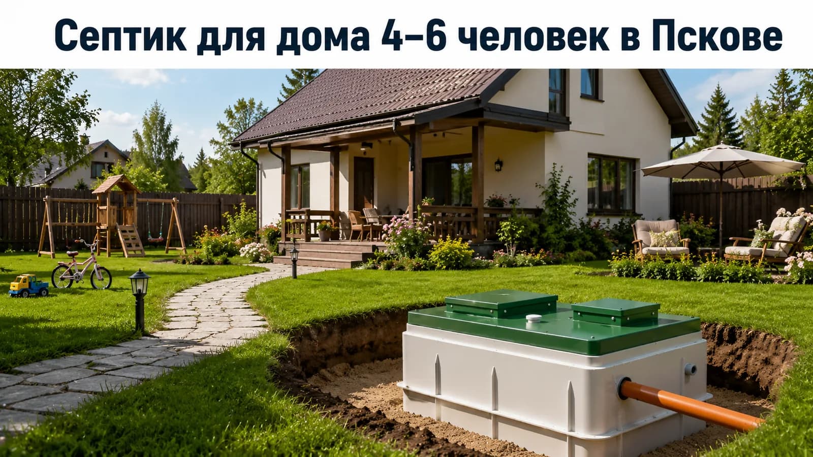 Подбор септика или СБО для дома на 4-6 человек