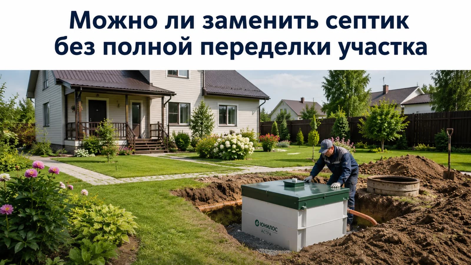 Локальная замена септика без полной переделки участка